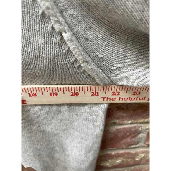 NWT 7 For All Mankind 7FAM Merino Wool Cashmere Blend Sweater Grey Heather XL - Picture 4 of 11